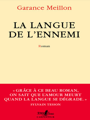 cover image of La langue de l'ennemi